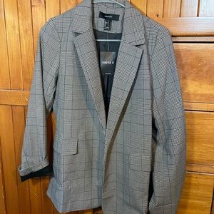 Forever 21 Plaid Blazer